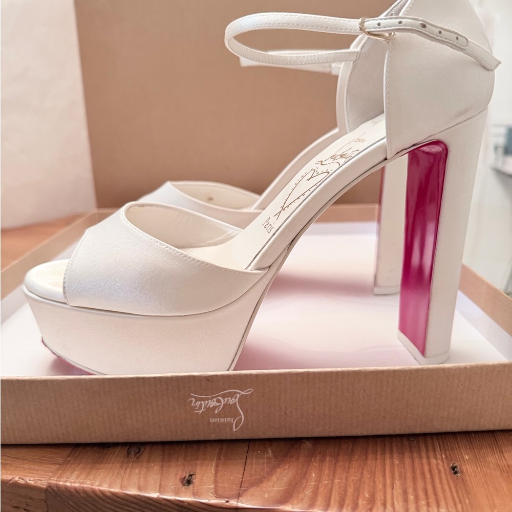 Christian Louboutin Sandaloo in Crepe Satin